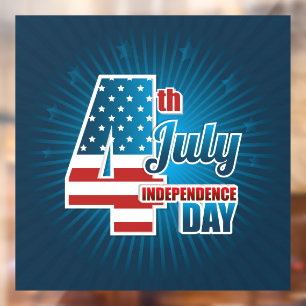 Independence Day Window Cling