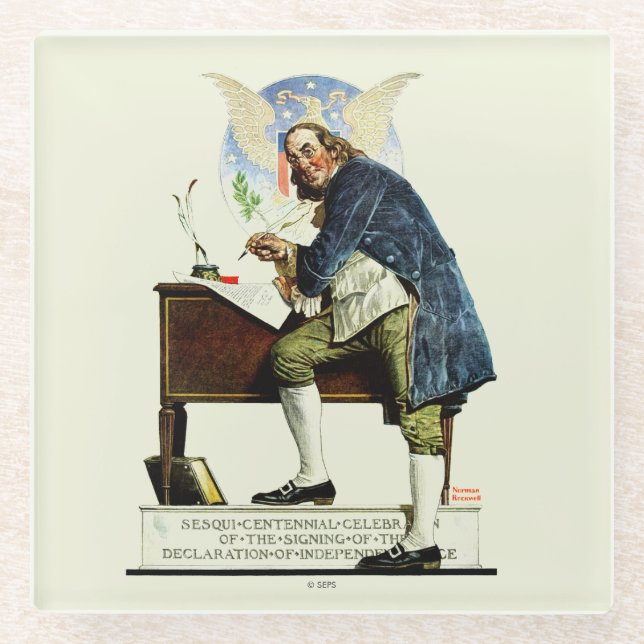 Independence Glass Coaster (Front)