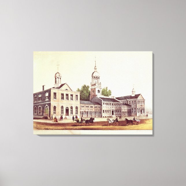 Independence Hall, Philadelphia Canvas Print (Front)