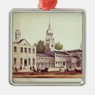 Independence Hall, Philadelphia Metal Tree Decoration