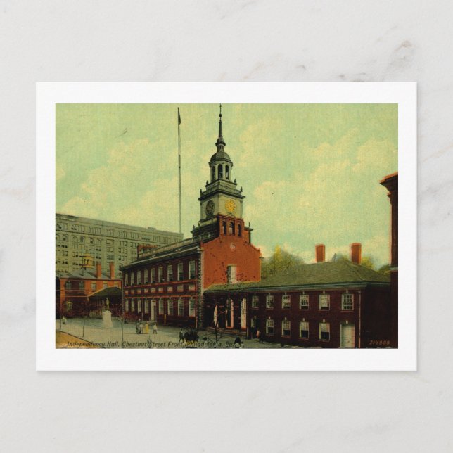Independence Hall, Philadelphia Vintage Postcard (Front)