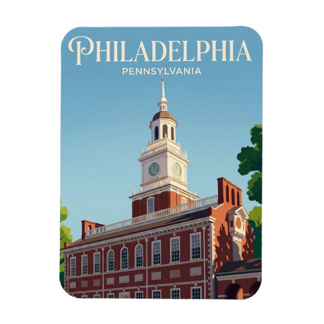 Independence Hall USA Magnet (Vertical)