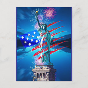 INDEPENDENCE HOLIDAY POSTCARD