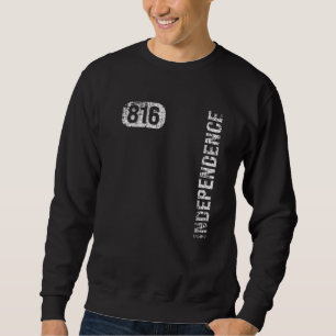 Independence Missouri 816 Area Code Vintage Retro Sweatshirt