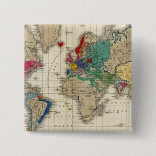 Independence of The United States 1783 AD 15 Cm Square Badge