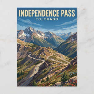 Independence Pass Colorado Postcard