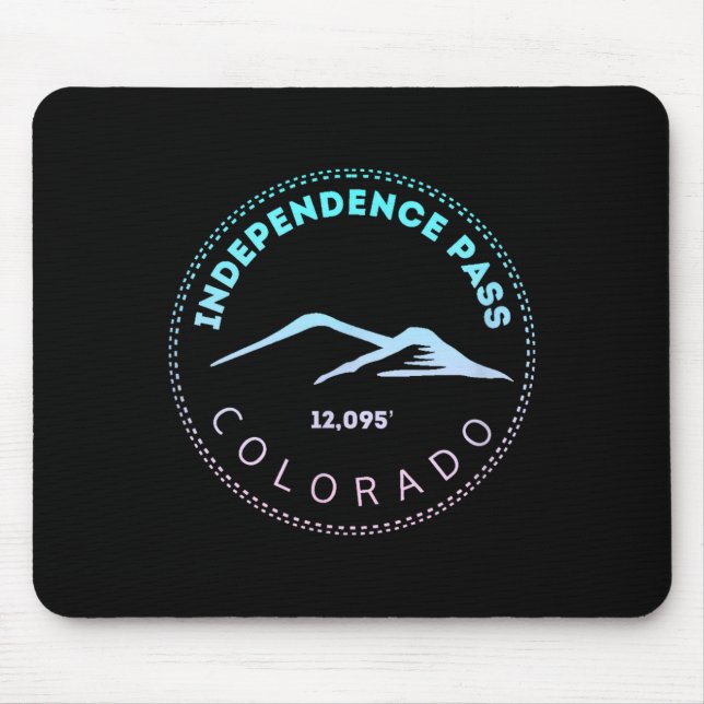 Independence pass elevated colorado mountain fade  mouse mat (Front)