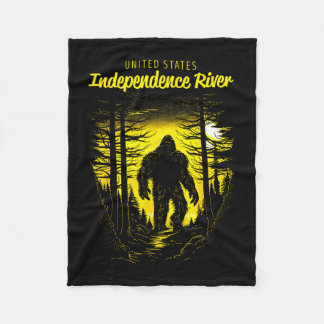 Independence river united states fleece blanket