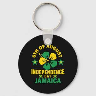 Independence Shirt 6th August 1962 Jamaican Flag Key Ring