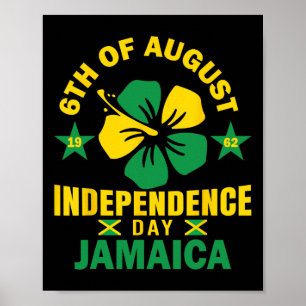 Independence Shirt 6th August 1962 Jamaican Flag Poster