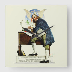 Independence Square Wall Clock