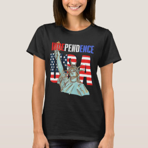Independence USA America Patriotic Statue of Liber T-Shirt