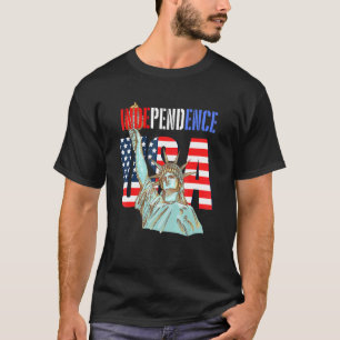 Independence Usa America Patriotic Statue Of Liber T-Shirt