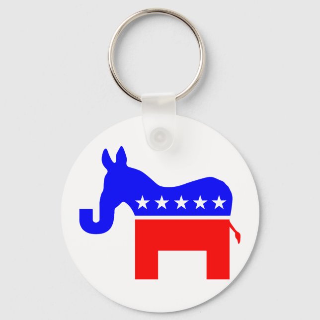 INDEPENDENT & BIPARTISAN - Donkey/Elephant Hybrid Key Ring (Front)