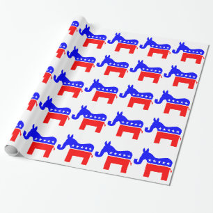 INDEPENDENT & BIPARTISAN - Donkey/Elephant Hybrid Wrapping Paper