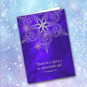 Indescribable Gift Christian Christmas Holiday Card