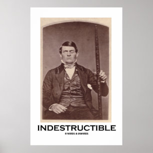 Indestructible (Phineas Gage) Poster