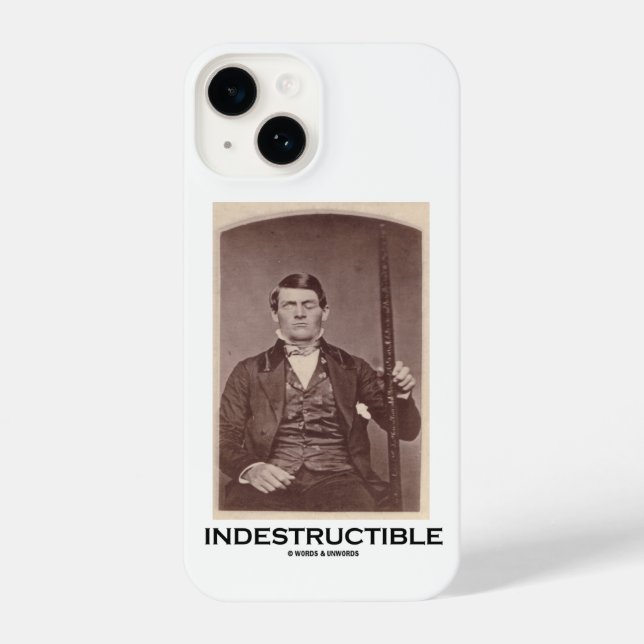 Indestructible Phineas Gauge Cerebral Localisation iPhone Case (Back)