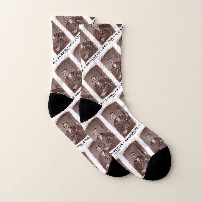 Indestructible Phineas Gauge Psychology Humour Socks (Pair)