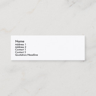 INDESTRUCTIBLE SKINNY PROFILE BUSINESS CARD