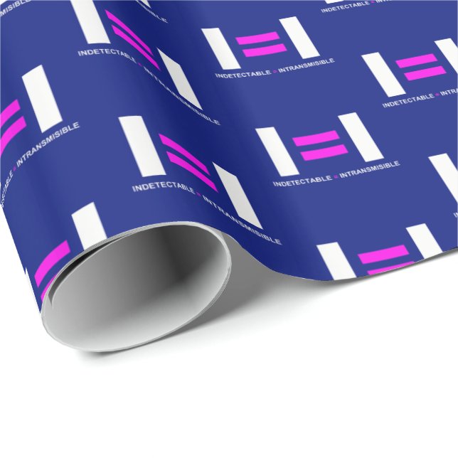 Indetectable es igual a Intransmisible VIH Wrapping Paper (Roll Corner)