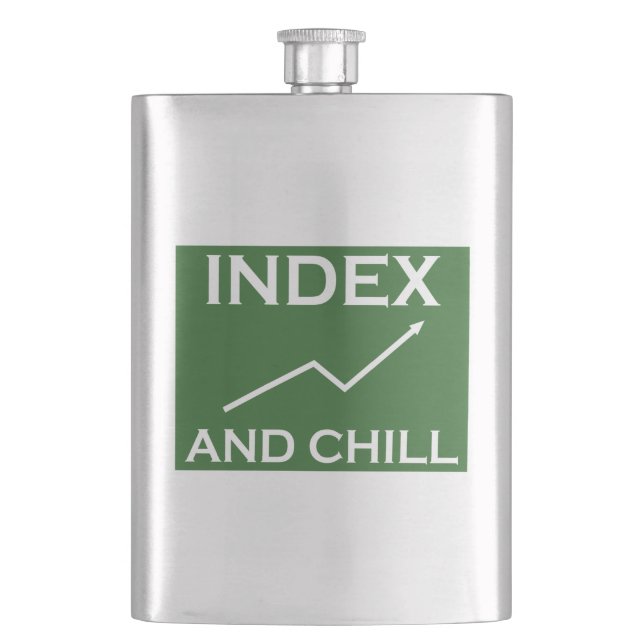 Index And Chill Hip Flask (Front)