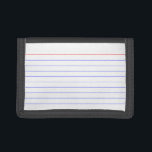 Index Card Trifold Wallet<br><div class="desc">An index card (or System card in Australian English) consists of heavy paper stock cut to a standard size,  used for recording and storing small amounts of discrete data. It was invented by Carl Linnaeus,  around 1760.</div>