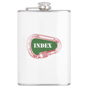 Index Climbing Carabiner Hip Flask