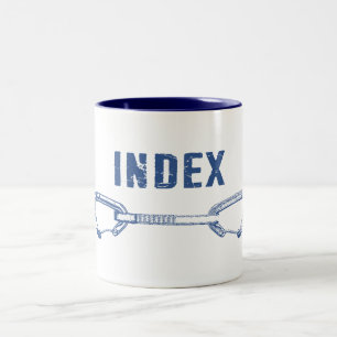 Index Climbing Quickdraw Two-Tone Coffee Mug