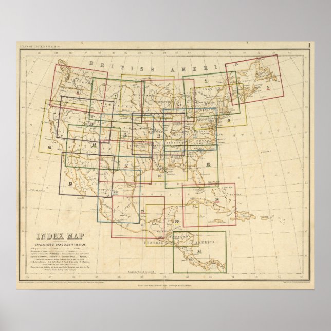 Index Map Explanation of Signs Used In The Atlas (Front)
