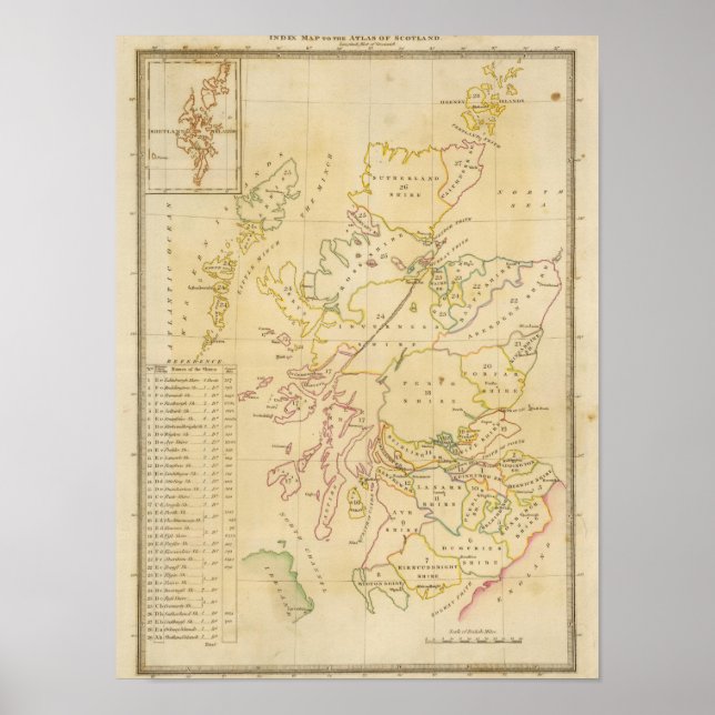 Index map poster (Front)