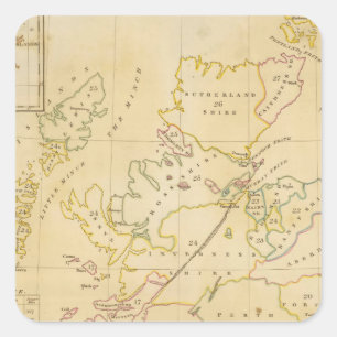 Index map square sticker