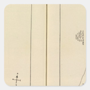 Index mapWestchester County New York Square Sticker