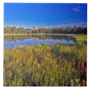 Index Peak reflects into Mud Lake on the Tile