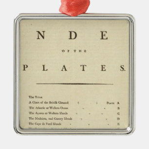 Index West India atlas Metal Tree Decoration
