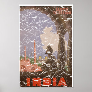 India-1927 - distressed poster