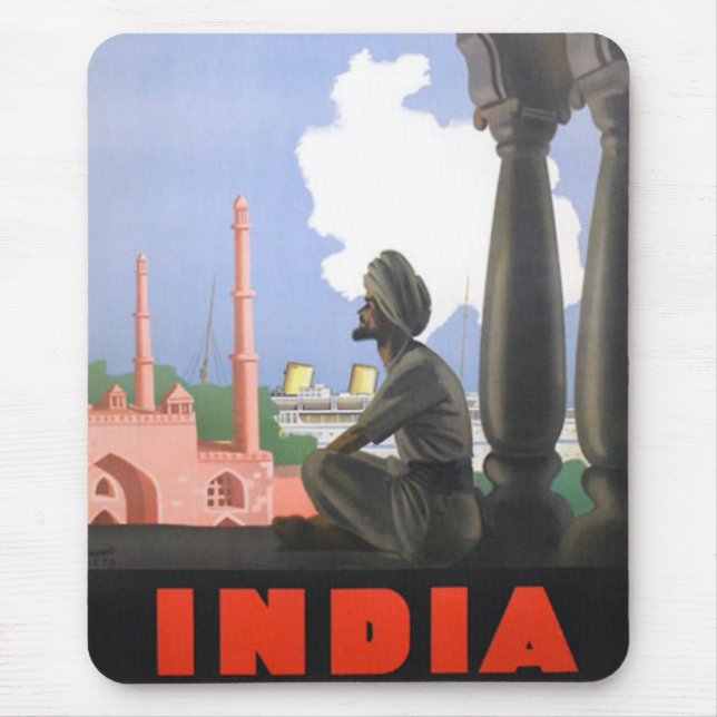 India-1927 Mouse Mat (Front)