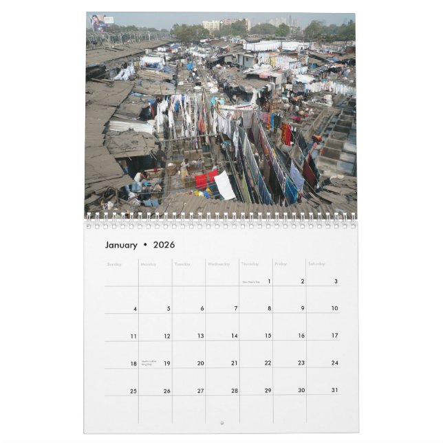India 2008 calendar (Jan 2026)