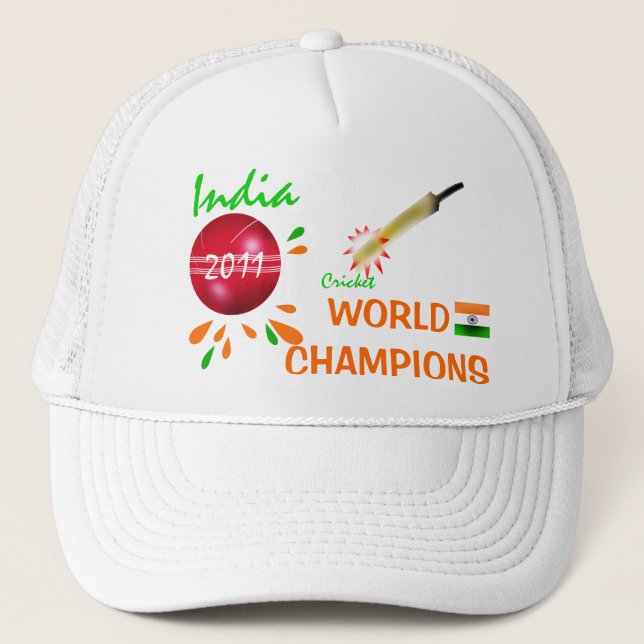 India 2011 ICC Cricket World Champions Hat (Front)