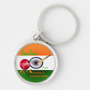 India 2011 ICC Cricket World Cup Champs Keychain