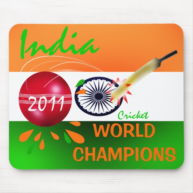 India 2011 ICC Cricket World Cup Champs Mousepad (Front)