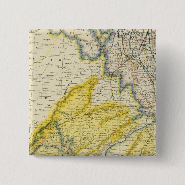 India 4 15 cm square badge (Front)