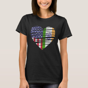 India American Grown Heart USA Patriot Heritage Mo T-Shirt
