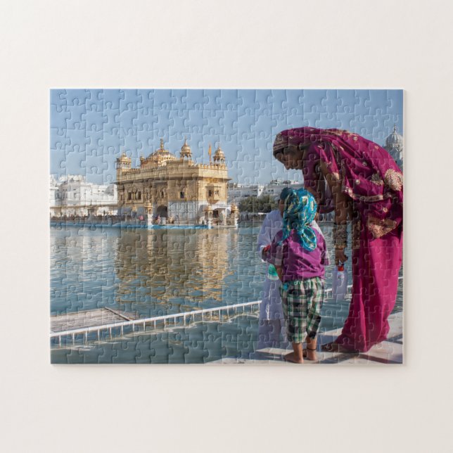 India Amritsar Golden Temple. Jigsaw Puzzle (Horizontal)