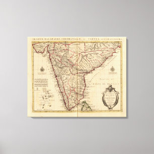 India and Bangladesh Canvas Print