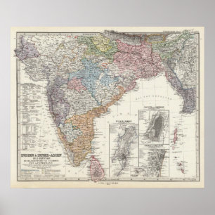 India and Central Asia Poster