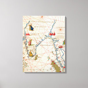 India and Malaysia Canvas Print