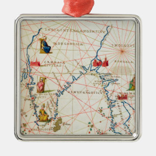 India and Malaysia Metal Tree Decoration