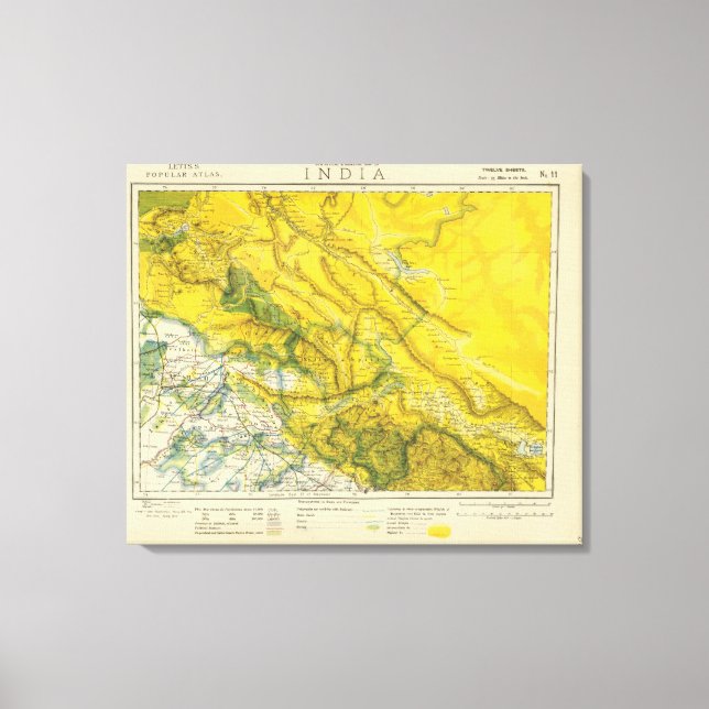 India and Pakistan Canvas Print (Front)