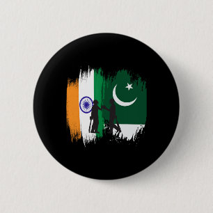 India And Pakistan Cricket Patriotic Gift For Fina 6 Cm Round Badge